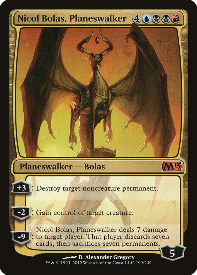 Nicol Bolas, Planeswalker (M13-M) Heavy Play
