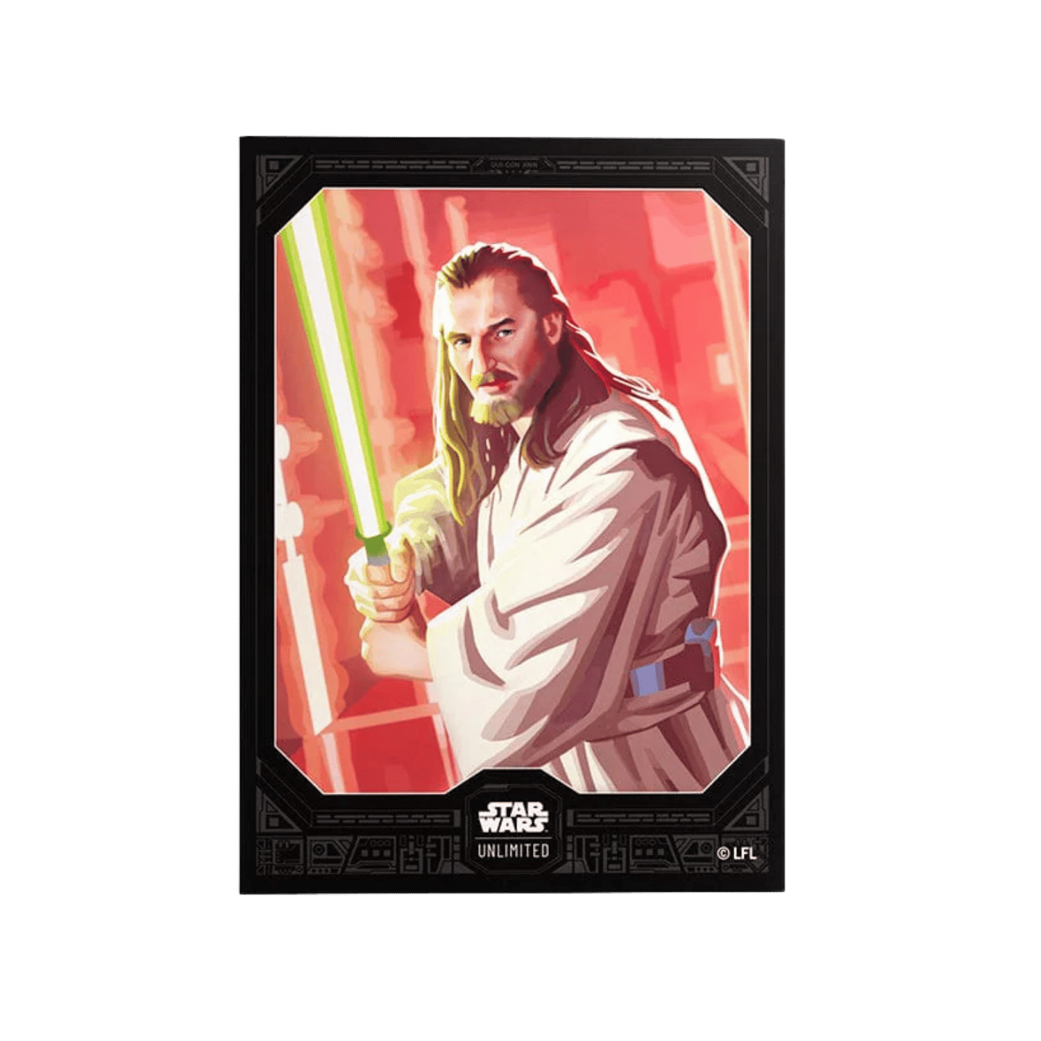 GameGenic:Premium Art Sleeves - Star Wars: Unlimited - Qui-Gon Jinn (Grey 60ct +1)