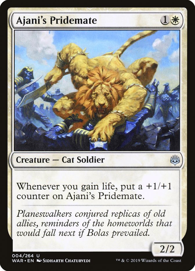 Ajani's Pridemate (WAR-U-FOIL)