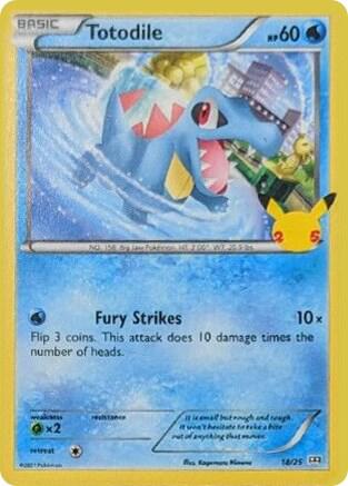 Totodile (18/25) - Mcdonald's 25th Anniversary Promo (M21) - Near Mint Holofoil