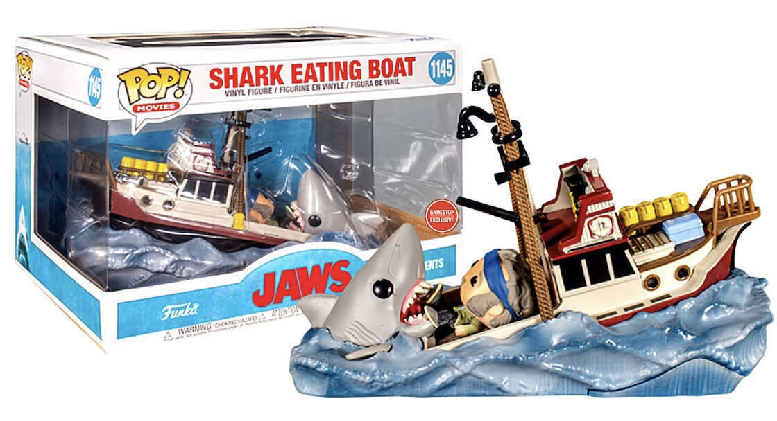 POP Figure Moment: Jaws #1145 - Shark Eating Boat (Gamestop Exclusive) (Damaged Box)