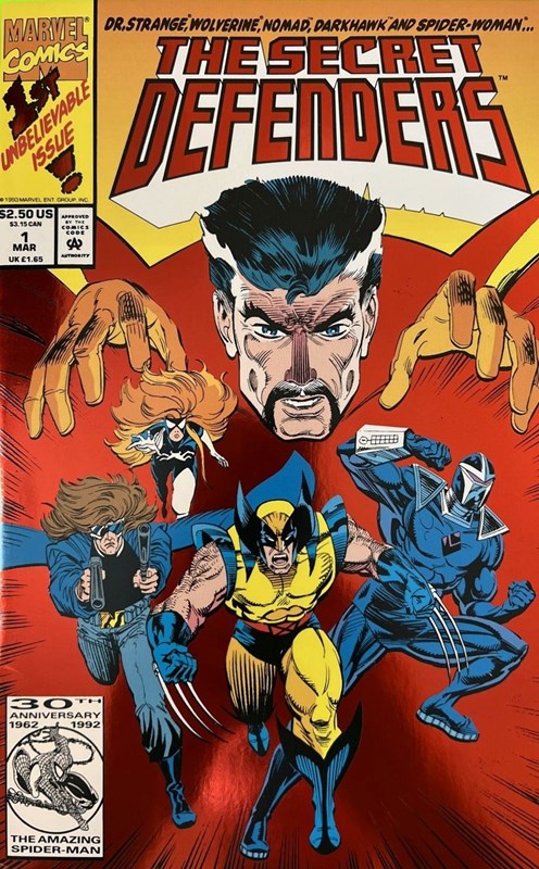 Secret Defenders (1993 Series) #1 (9.4) Red Foil Variant