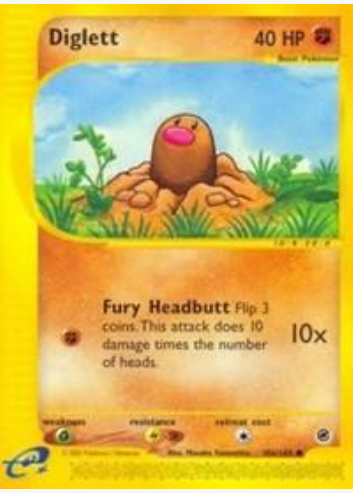 Diglett - 106/165 (EX) Common - Moderately Played Reverse Holofoil
