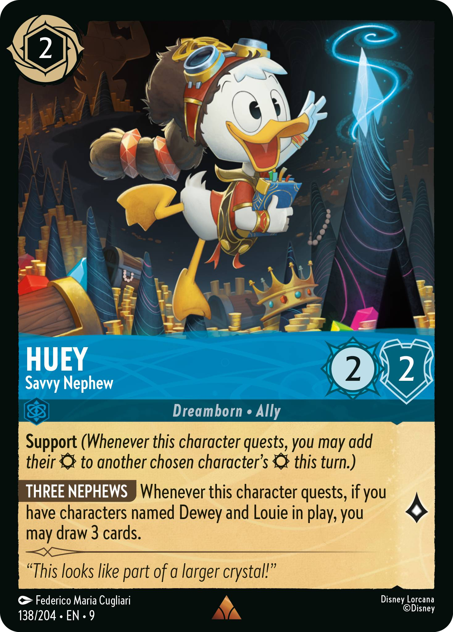 Huey - Savvy Nephew (Fabled - 138/204) Rare