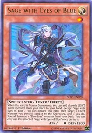 Sage With Eyes of Blue (SHVI-EN020) Ultra Rare 1st Edition Moderate Play