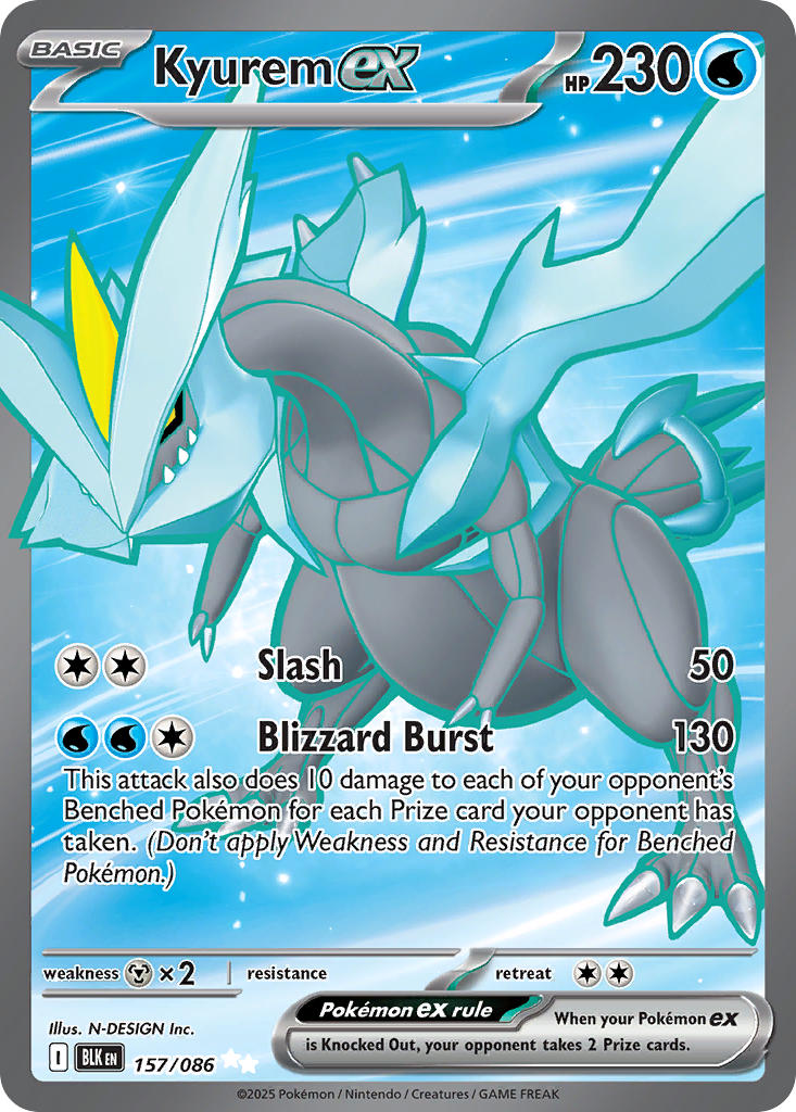 Kyurem ex - 157/086 (BLK) Secret Rare