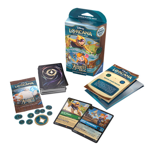 Disney Lorcana - Azurite Sea Starter Deck (Emerald/Sapphire) Disney Lorcana - Azurite Sea Starter Deck (Emerald/Sapphire)