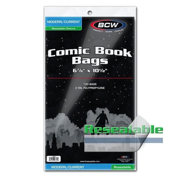 BCW: Comic Book Bags - Current Resealable (100)