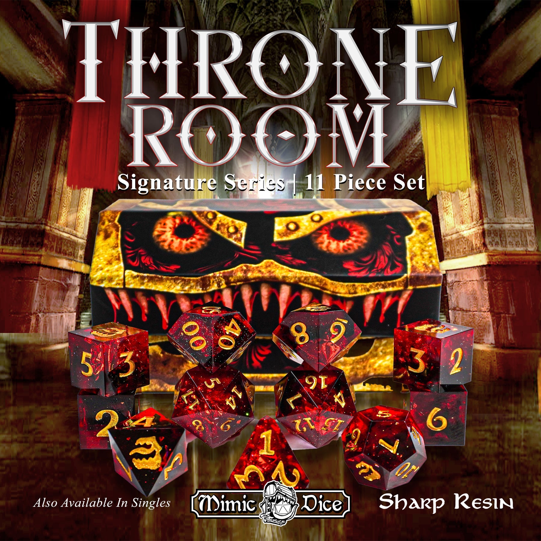 ArcKnight - Mimic Dice - Signature Sharp Resin - Throne Room