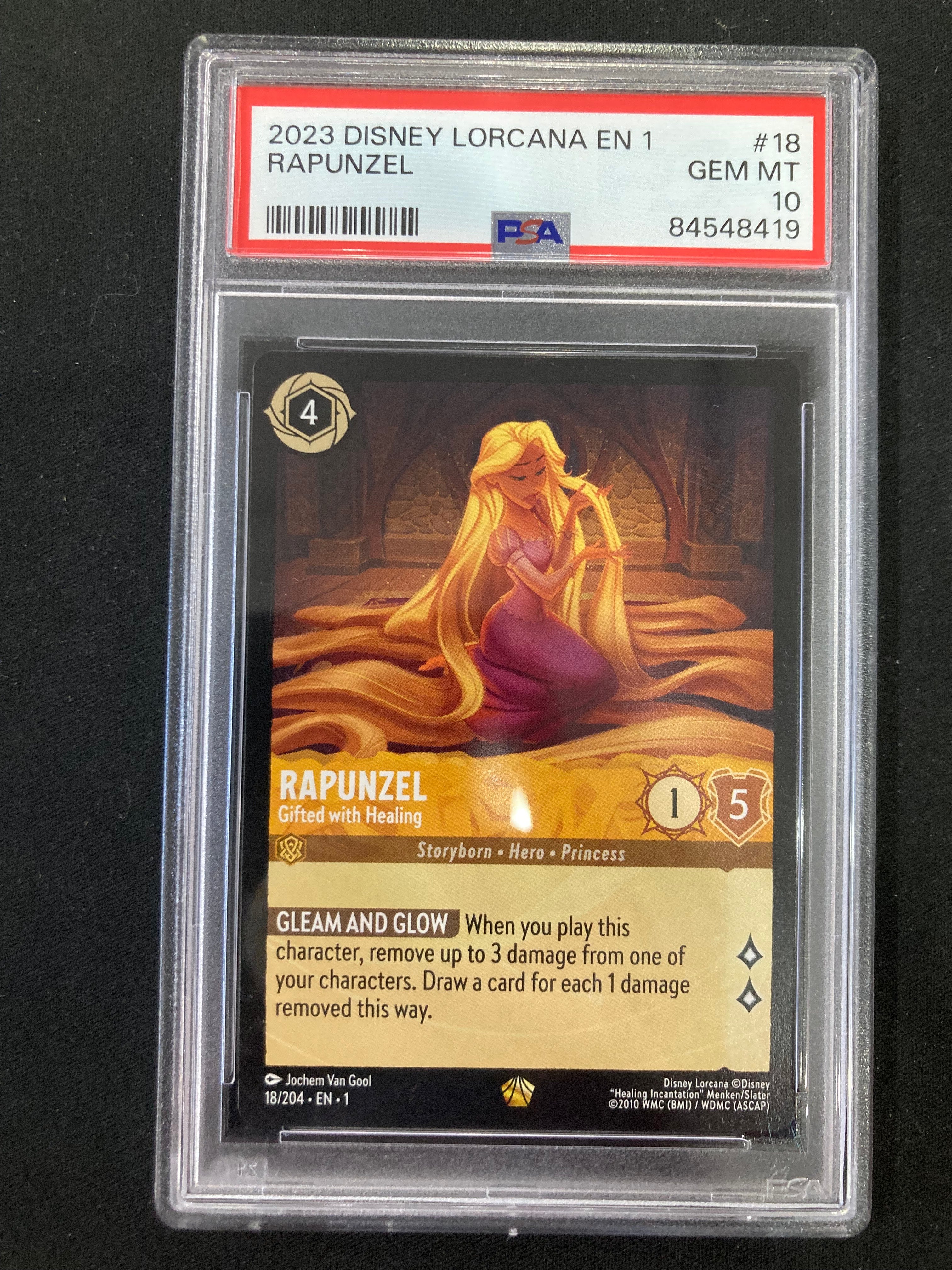 Rapunzel Gifted With Healing Enchanted 18/204 EN 1 - Near Mint (Graded - PSA 10)