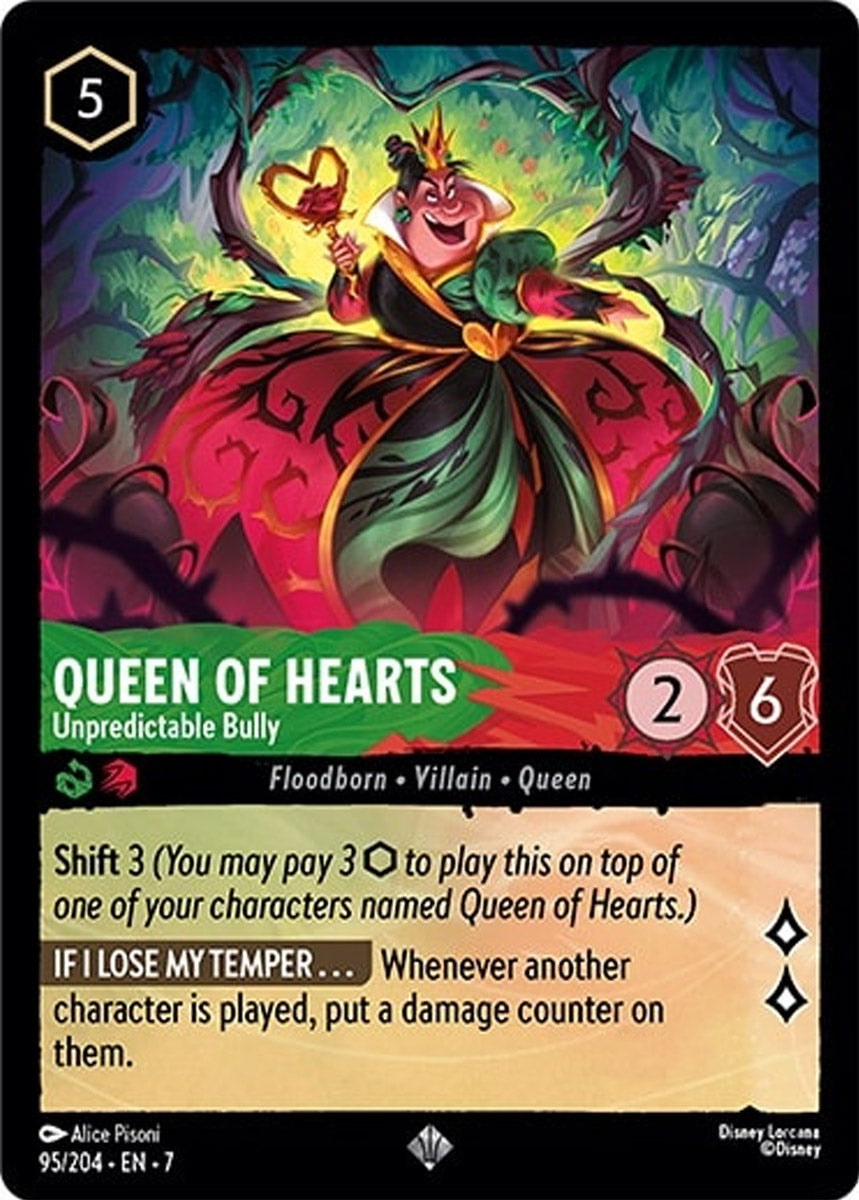 Queen of Hearts - Unpredictable Bully (Archazia's Island - 095/204) Super Rare