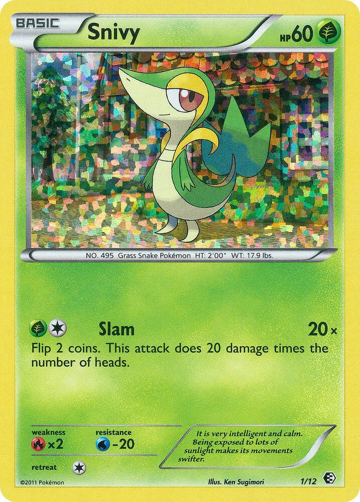 Snivy - 01/12 (MCD11) Promo Heavy Play Holofoil