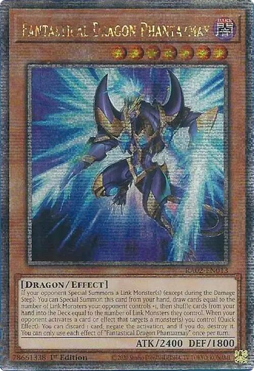 Fantastical Dragon Phantazmay (Alternate Art) (RA02-EN013) Quarter Century Secret Rare - Near Mint 1st Edition