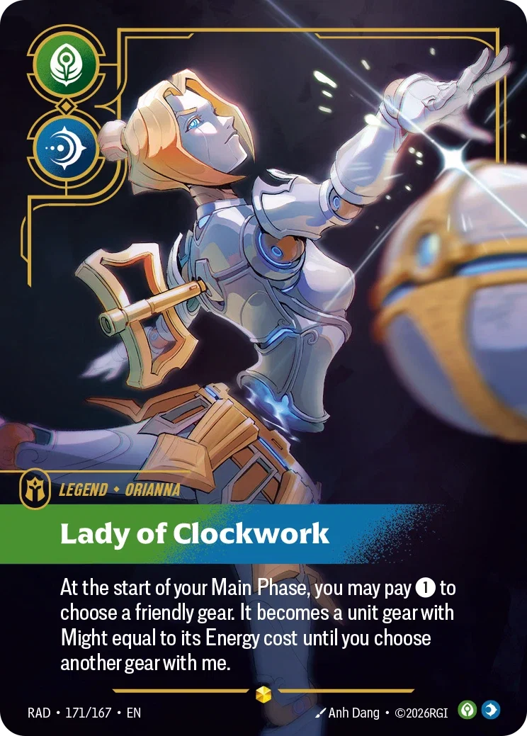 Orianna, Lady of Clockwork (Overnumbered) - 171/167 (RAD) Showcase