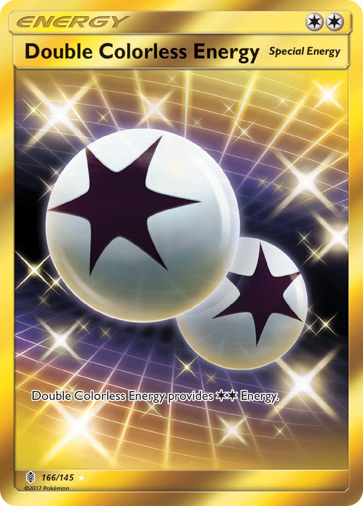 Double Colorless Energy (Secret) - 166/145 (SM:GRI) Secret Rare - Light Play Holofoil