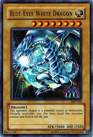 Blue-Eyes White Dragon (JMP-001) Ultra Rare - Unlimited Light Played