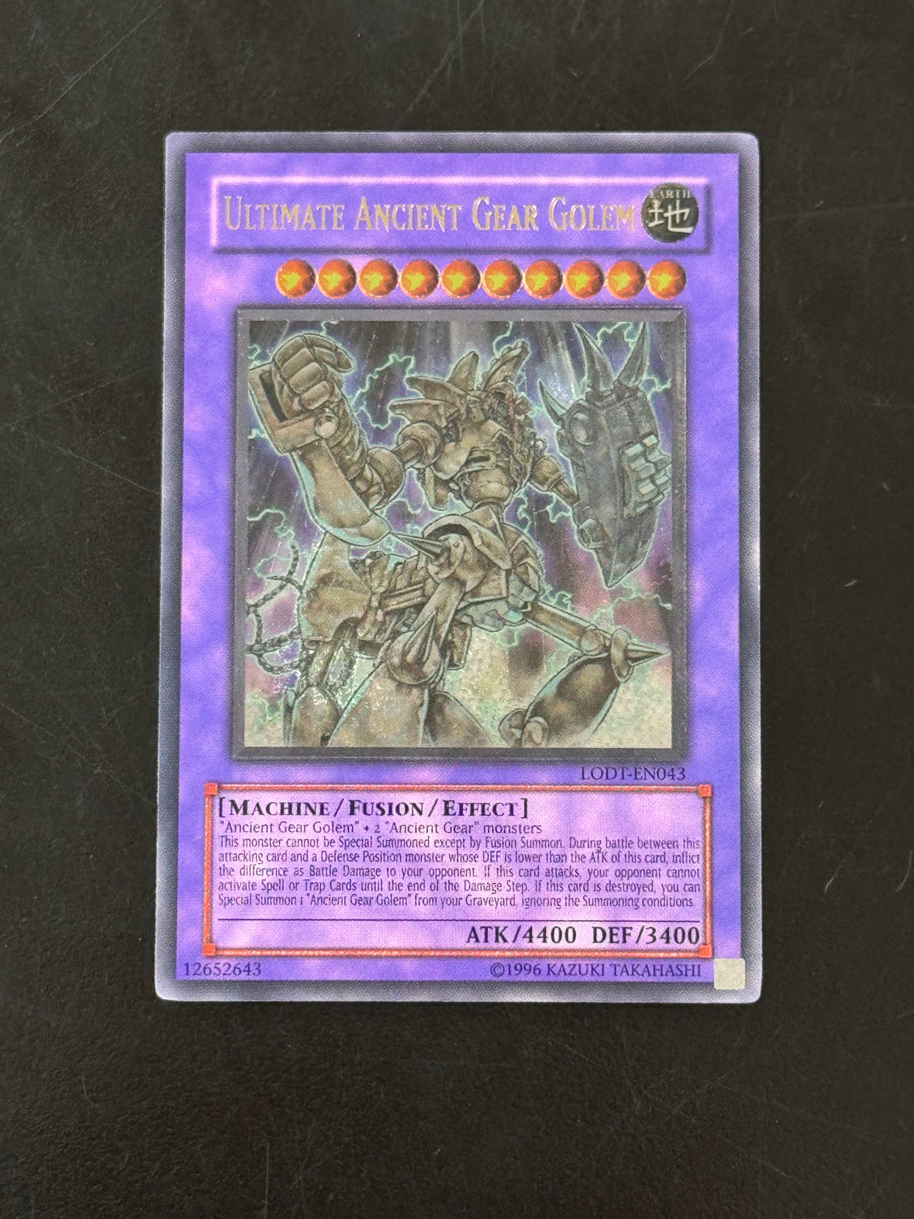 antique gear ultimate golem Ultimate Ancient Gear Golem (LODT-EN043) Unlimited Ultimate Rare