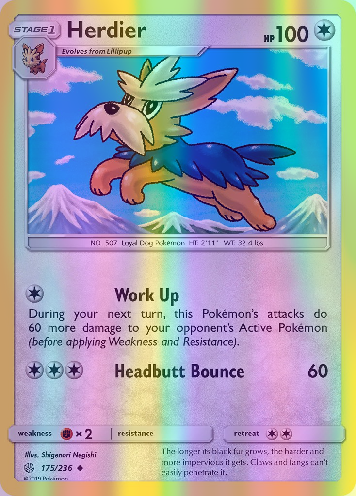 Herdier - 175/236 (CEC) Uncommon - Near Mint Reverse Holofoil