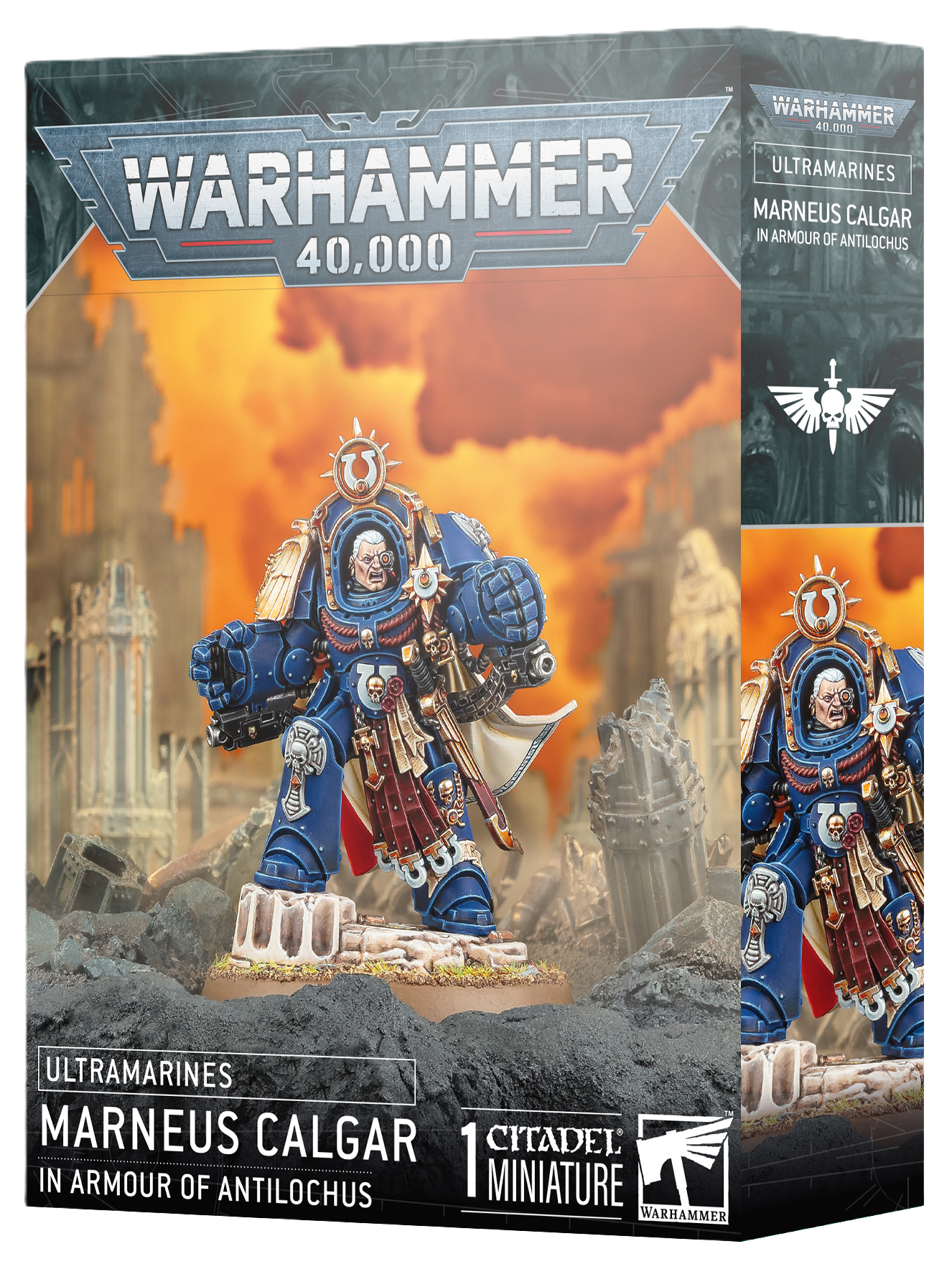 40K: Adeptus Astartes: Ultramarines - Marneus Calgar in Armour of Antilochus