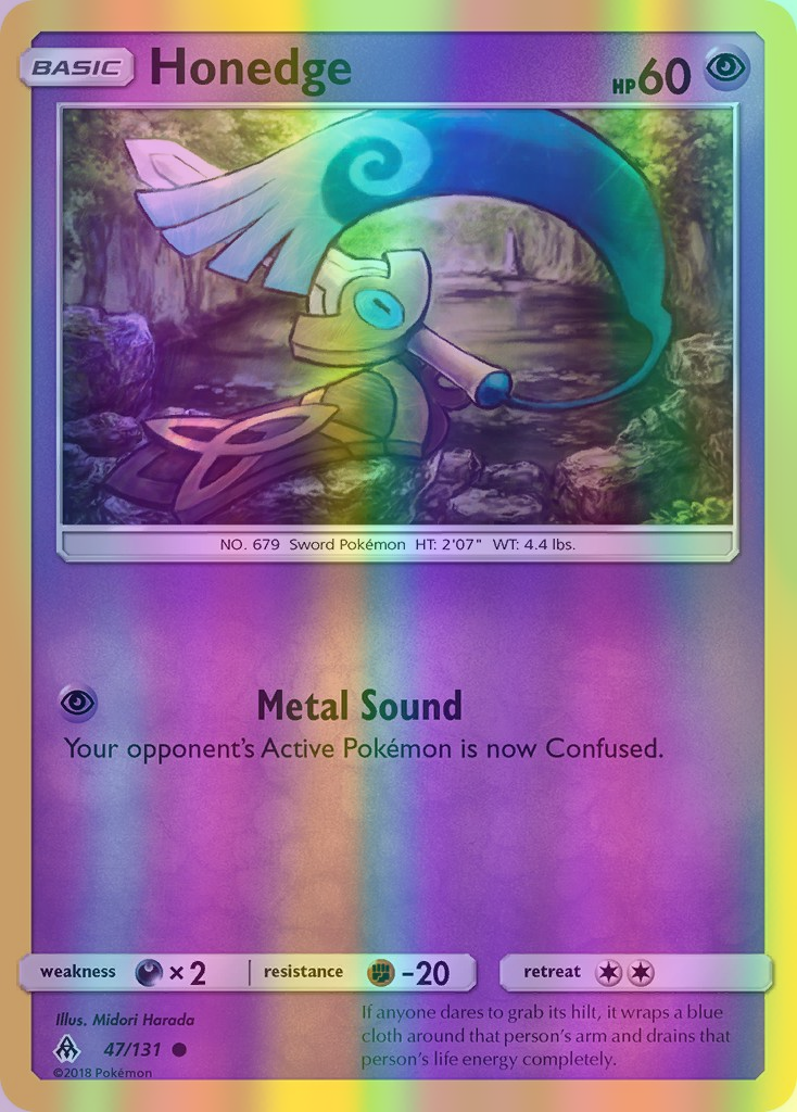 Honedge - 047/131 (FLI) Common - Near Mint Reverse Holofoil