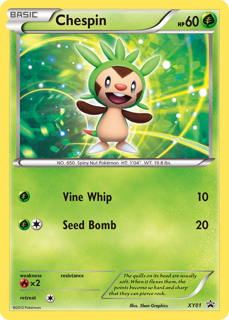 Chespin - XY01 (XY:PR) Promo - Near Mint Holofoil