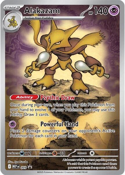 Alakazam - 009 (MEP) Promo Holofoil Near Mint
