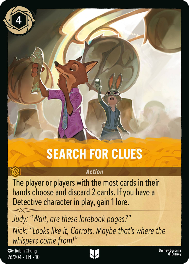 Search For Clues (026/204 - Whispers in the Well) Uncommon