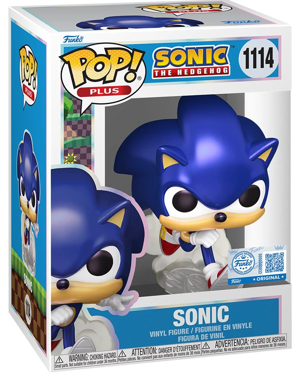 POP Figure: Sonic the Hedgehog #1114 - Sonic (Pearl) (Plus)