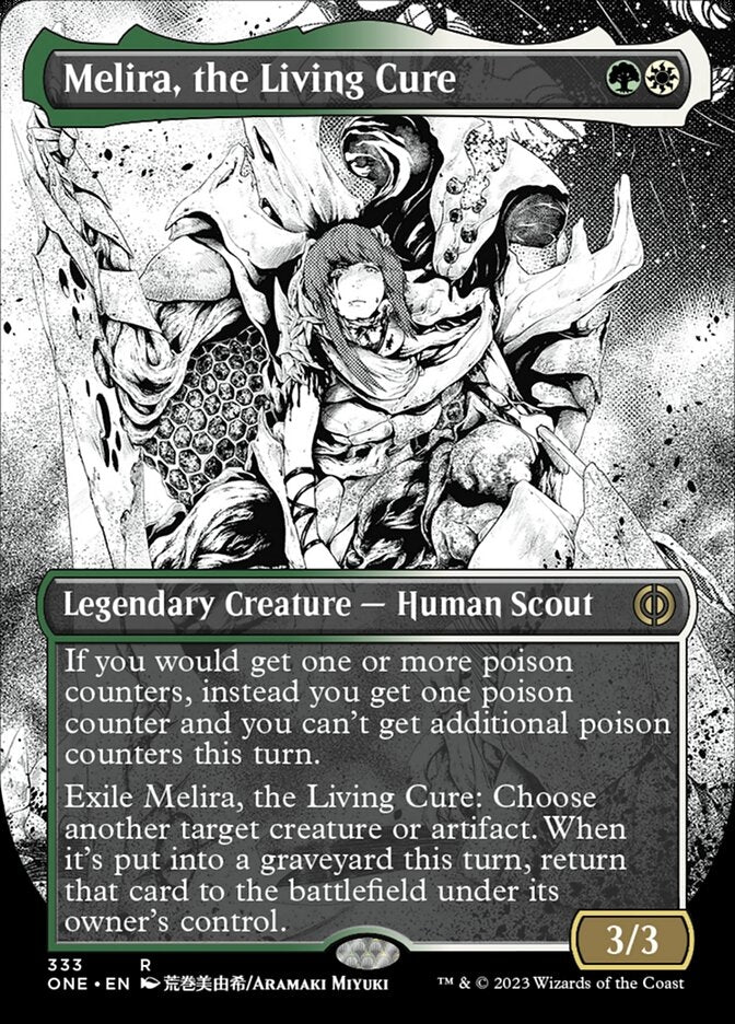 Magic the Gathering Phyrexia: All Will Be One Rare Melira, the Living Cure #333 [Showcase]