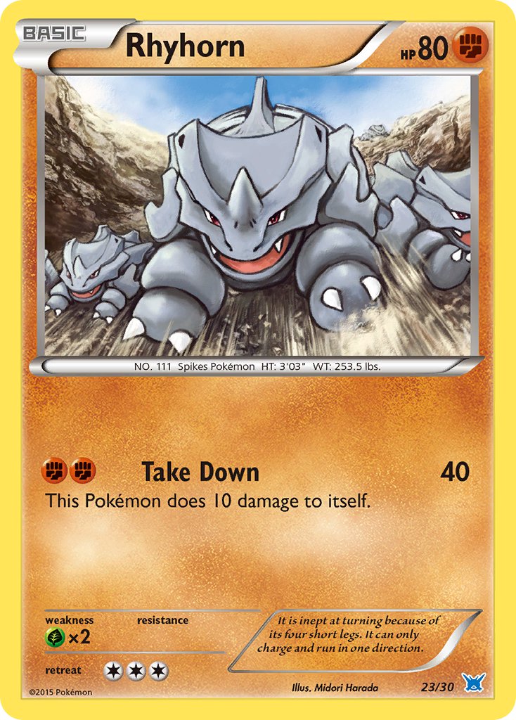 Rhydon - 23/30 (TK8O) Common - Near Mint