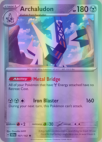 archaludon pokemon card price 2025 Pokemon PRE En — Prismatic Evolutions — 070 Archaludon Master Ball  Reverse Holo — PSA Graded Card
