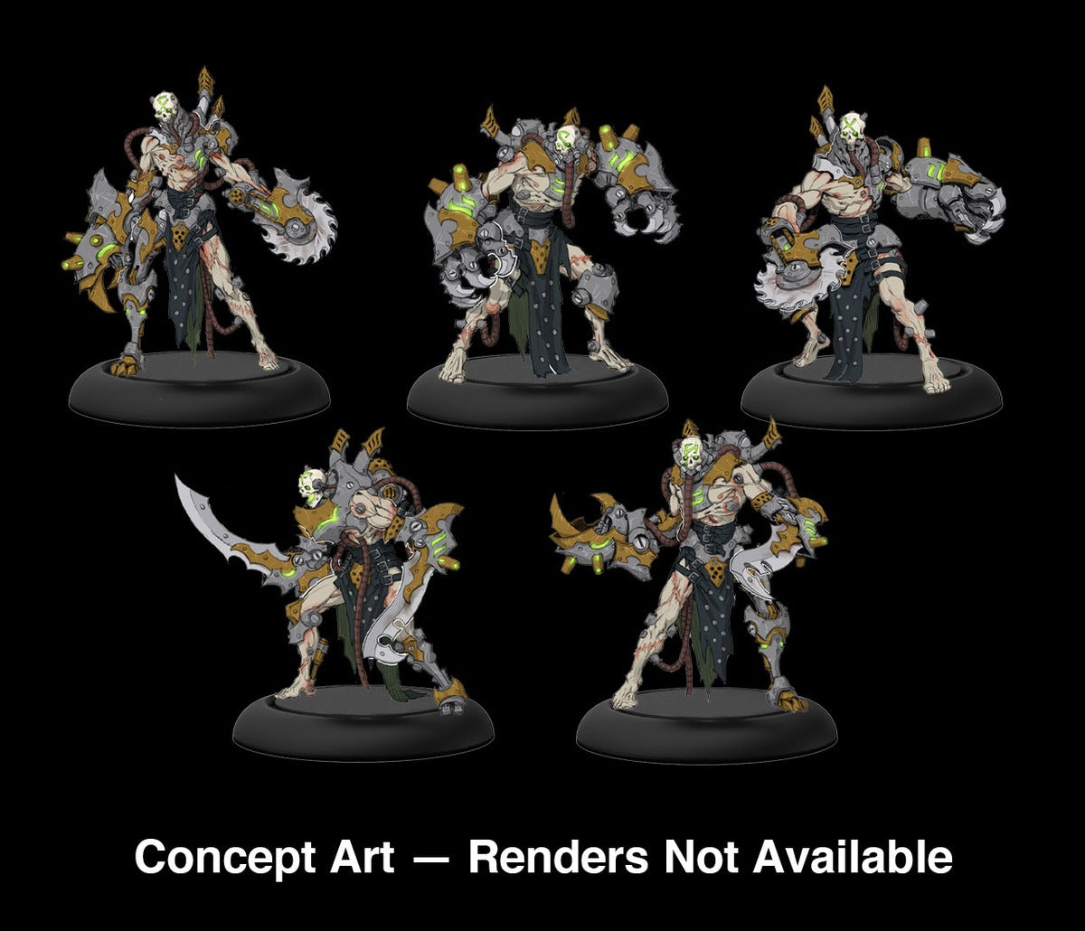 Warmachine MKIV (PIP 23010): Cryx Necrofactorium - Unit: Mechanithrall Swarm (5)