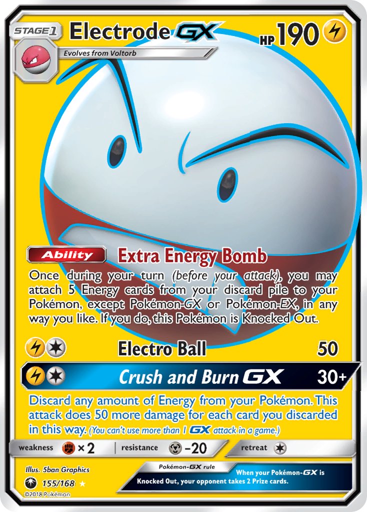 Electrode GX (Full Art) - 155/168 (CES) Ultra Rare - Near Mint Holofoil