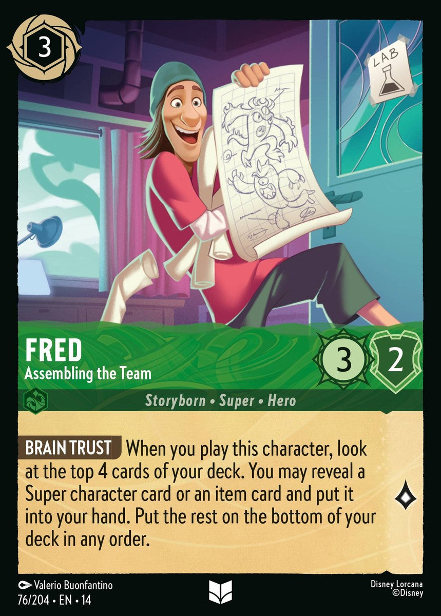 Fred - Assembling the Team (076/204 - Hyperia City) Uncommon
