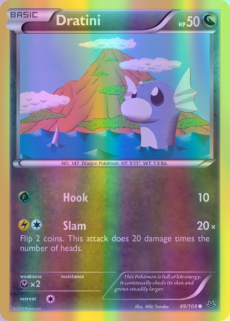Dratini - 049/108 (ROS) Common - Near Mint Reverse Holofoil