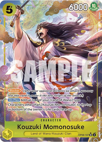 Kouzuki Momonosuke (Alternate Art) (OP06-107 SR)