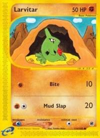 Larvitar - 116/165 (EX) Common - Damaged