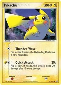 Pikachu - 78/110 (HP) Common - Light Play