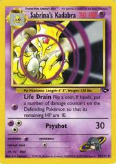 Sabrina's Kadabra - 58/132 (G2) Unlimited - Near Mint Uncommon