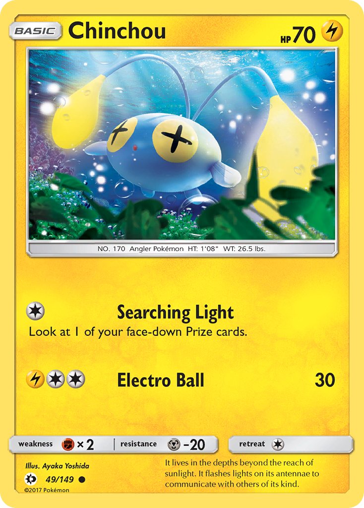 Chinchou - 049/149 (SM01) Common - Near Mint