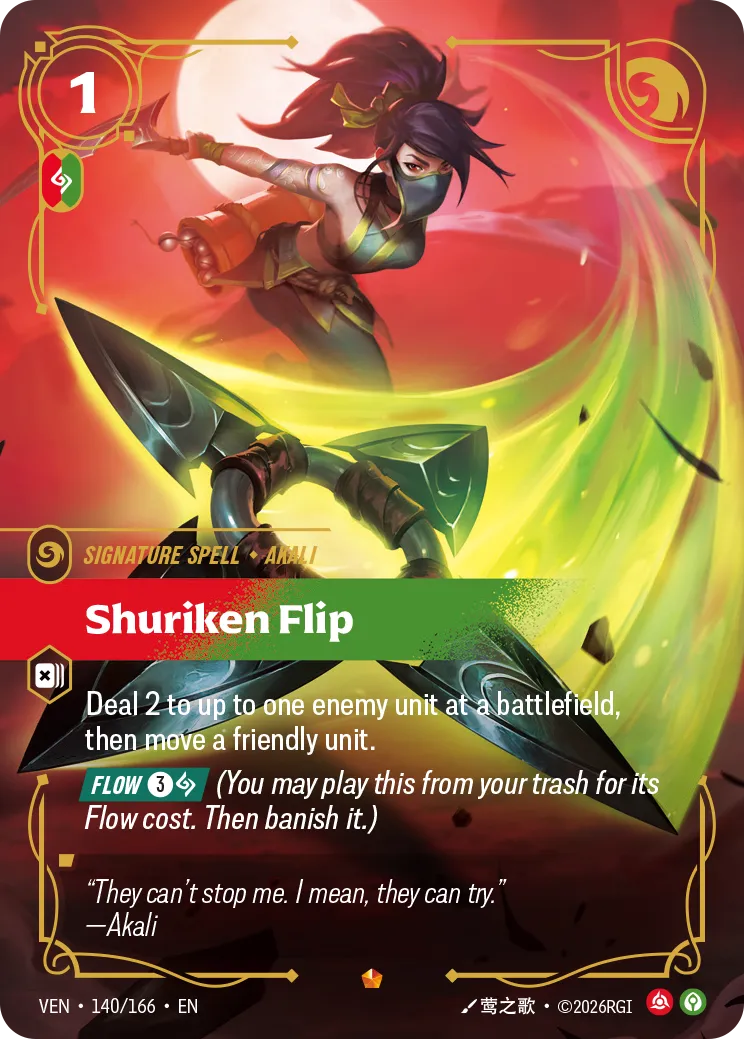 Shuriken Flip - 140/166 (VEN) Epic