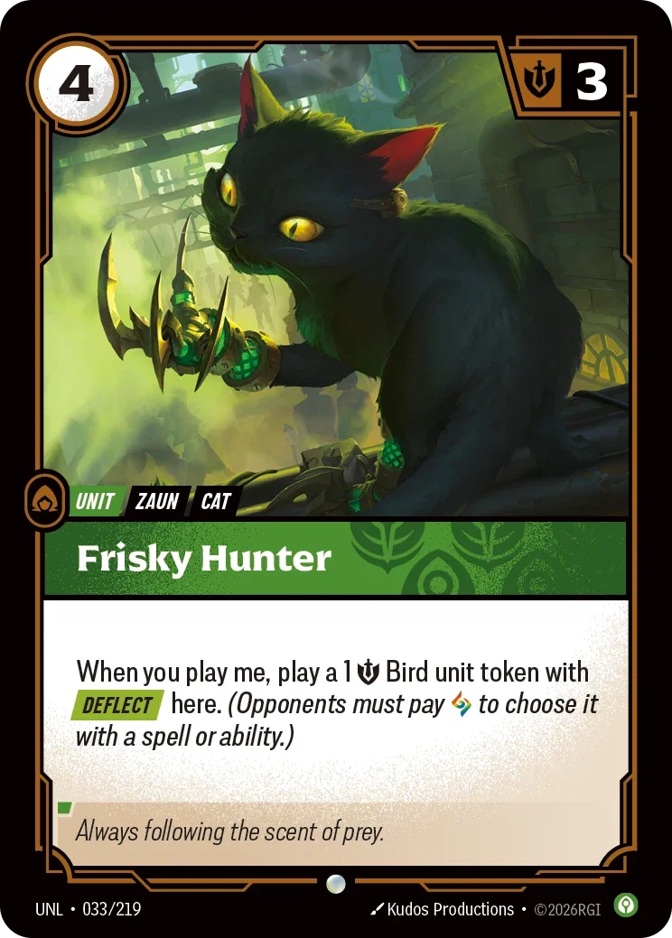 Frisky Hunter - 033/219 (UNL) Common