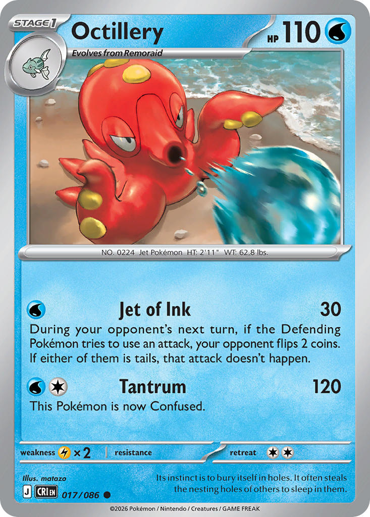 Octillery - 017/086 (CRI) Common