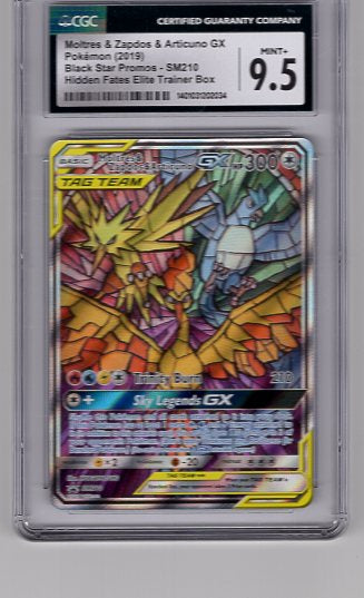 Moltres & Zapdos & Articuno GX - SM210 (SM:PR) (Graded - CGC 9.5)