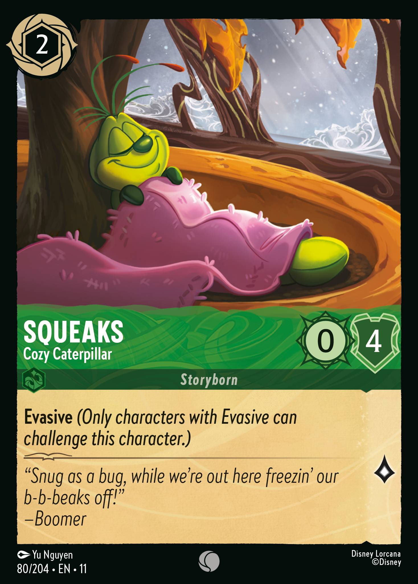 Squeaks - Cozy Caterpillar (080/204 - Winterspell) Common