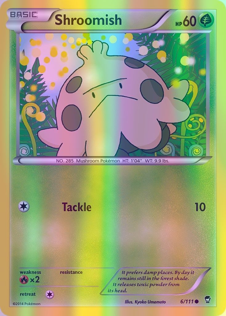 Shroomish - 006/111 (FFI) Common - Near Mint Reverse Holofoil