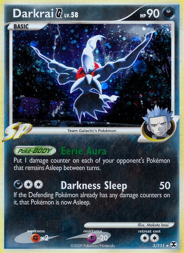 Darkrai G - 3/111 (RR) Holo Rare - Light Play Holofoil