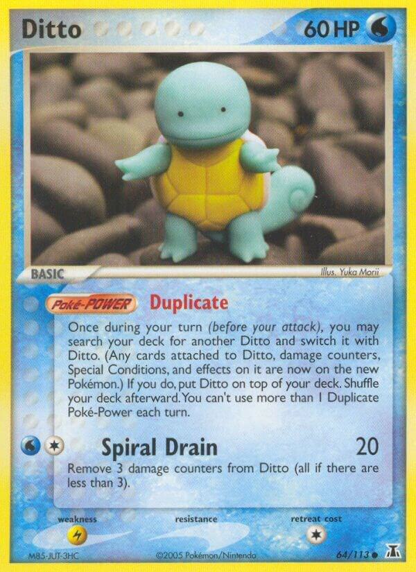 Ditto 64/113 (DS) Common - Squirtle