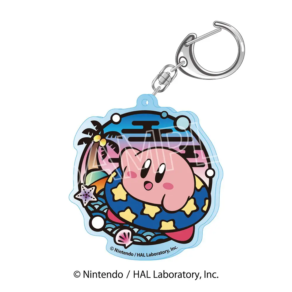 Kirby of the Stars: Paper Cutout Series Acrylic Key Holder -