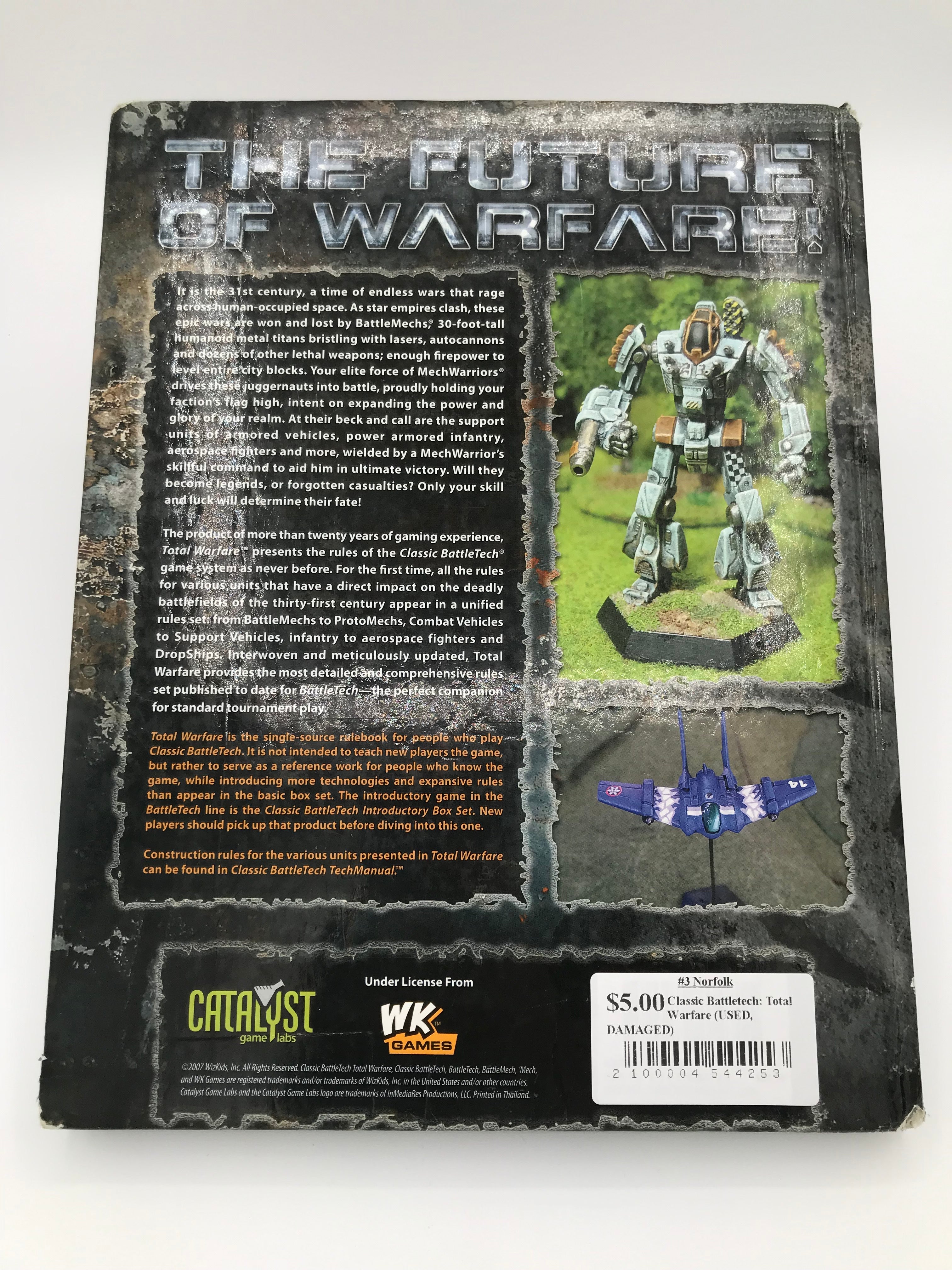 Classic Battletech: Total Warfare (USED, DAMAGED)